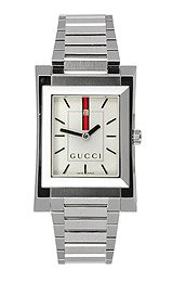 silver men's watch