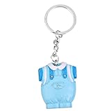 【ノーブランド品】ベビーシャワー 出産祝い パーティー 装飾 ギフト 好意 キーホルダー ベビー服 キーリング