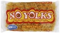 No Yolks Egg White Pasta, Cholesterol Free, Dumplings, 12 oz, (pack of 6)