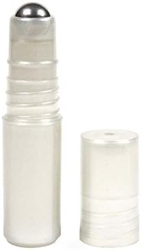 Empty Silver Plastic Roll-on Bottle, 4 ml, Set includes 6 Bottles