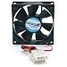 Image of StarTech 92x25mm Ball Bearing Quiet Computer Case Fan with TX3 Connector FAN9X25TX3L - Black