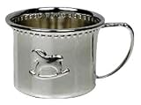 Elegant Baby Rocking Horse Cup - Silver Plated