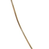 18kt Gold over Sterling Silver .015 Box Chain 24in Necklace - Great for Pendants