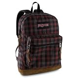 JanSport Right Pack Yarn Dyed Backpack (Black / Scarlet Vintage Plaid)