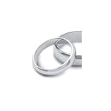 Alliance jonc en platine 950/1000, largeur 3mm - Taille 55 3,9 grammes