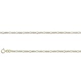 ITALY 14K GOLD CHAINS REGULAR - FIGARO 050 - Width: 2.0mm - Length: 14