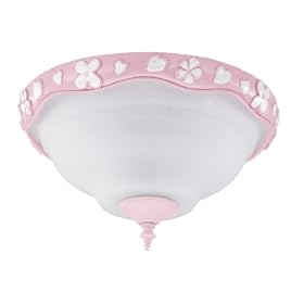 Hunter 22381 Girls Incandescent Light Kit - Flower Fan Light - 120watt (adds 4.75")