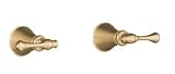 KOHLER K-16217-4A-BV Revival Two-Handle Wall-Mount Bath Valve Trim, Vibrant Brushed Bronze