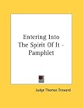Entering Into The Spirit Of It - Pamphlet