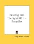 Entering Into The Spirit Of It - Pamphlet