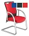 Adroit Rossillion Visitors Armchair Back H500mm W490xd510xh460mm Red