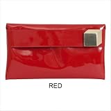 Madison Ave. Plate Clutch Color: Red