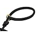 DT Slip - Dean & Tyler's New 2 in 1 Slip Leash - 183cm by 2cm Width - Black - This Is a Combination of a Choke Collar and a Leash All in One!!! - Full Grain Leather With Solid Brass Hardware!!! This Slip Leash Includes a Stopper. Available in Brown or Black in 122cm, 152.5cm and 183cm Long! - Optional Stainless Steel Hardware! - Contact Us