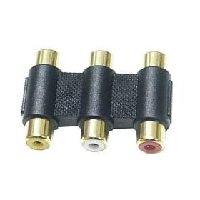 Triple 3 RCA Phono to RCA Phono Female Connector/Coupler [Electronics]