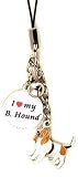 Basset Hound Dog Cell Phone Charm