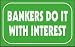 BANKERS DO IT WITH INTEREST Hat - White Baseball Cap
