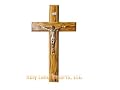 Olive Wood Cross with Crucifix (5.5