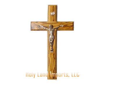 Olive Wood Cross with Crucifix (5.5