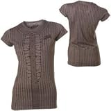 Split Ruffles T-Shirt - Short-Sleeve - Women's