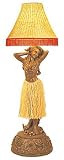 54" Keolani in Bronze Motion Hip Hula Girl Floor Light Plus Bamboo Lamp Shade- #60064