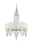 Corbett Lighting 106-010 Antique Silver Leaf Viceroy Ten Light Mid-Sized Chandelier From The Viceroy