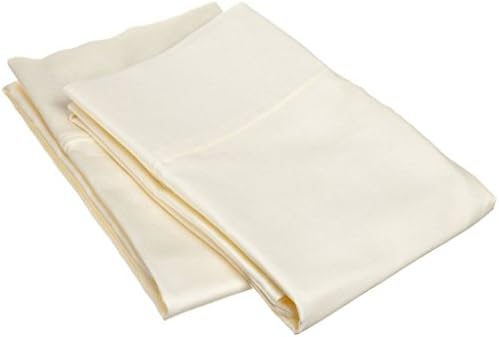 1000 Thread Count 100% Egyptian Cotton Solid Ivory Standard Pillowcases