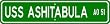 USS ASHTABULA AO 51 Street Sign - Navy Gift Ship Sailor