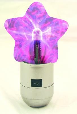 Childrens Toyshop  Toys : Silver Plasma Star Night Light