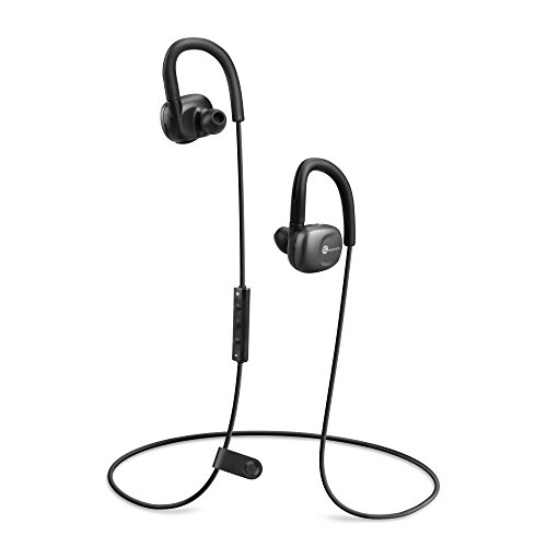 Bluetooth Earphones, TaoTronics Wireless Smart Headphones In-Ear Earbuds (Siri Activation, IPX5 Sweatproof, Bluetooth 4.1, aptX, Soft Ear Hooks)