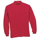 NEW Port Authority - Youth Interlock Knit Mock Turtleneck Red-S