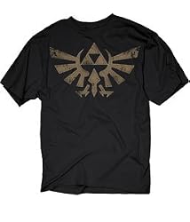 Nintendo Legend of Zelda Twilight Princess Triforce Black T-shirt Tee