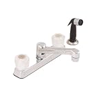 ACE TRADING - WORLDWIDE 8238CP NON-METTALIC KITCHEN FAUCET 2 HANDLE CHROME WITH SPRAY