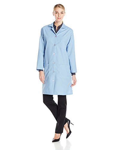 Red Kap Women's Lab Coat, Light Blue, Large