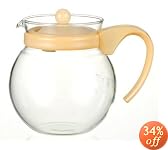 iwaki パイレックス ジャンピングティーポット ベージュ 640ml 894-BE
