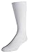 Classic Men's 3-Pack Soft Ribbed Cotton Crew Dress Socks - White (Size 10-13)