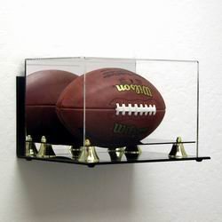 Deluxe Acrylic Football Display Case - Wall Mountable