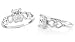 Radiant Cut White CZ Solitaire Ring Sterling Silver