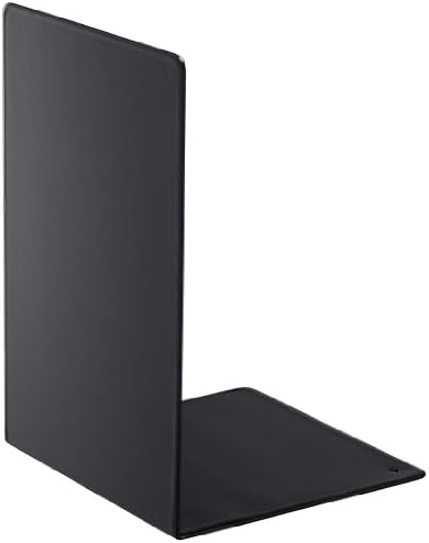 Tower - A Pair of Black Metal Bookends with a Storage Section, 7" High