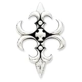 Sterling Silver Antiqued Gothic Cross Pendant
