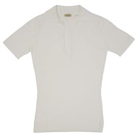 Buy HEATHER COTTON DEEP V POLO by MaxStudio