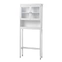 Classic Wooden Étagère with Glass Cabinets - White