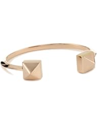 Giuseppe Zanotti Rose Gold Finish Pyramid Cuff Bracelet