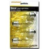 SYLVANIA LIGHTING 60W/CLR/MED/TWS 60W DECORATIVE LIGHT BULBS B 10 CLEAR (PACK OF 6)