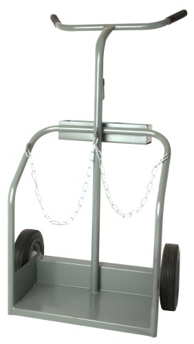 Forney 514 Deluxe Heavy Duty Cylinder Cart, Grey Forney 514 Deluxe Heavy Duty Cylinder Cart, Grey