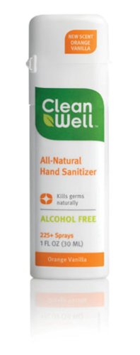 Cleanwell All-natural Hand Sanitizer, Orange Vanilla Scent, 1 Ounce