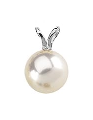 Akoya Cultured Pearl Pendant - 8 Mm 14k White Gold