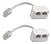 from World of Data 2 x RJ45 Network Splitter (TWIN PACK) - 1 x RJ45 (Male) to 2 x RJ45 (Female) Connections - ISDN - Interent - Ethernet - LAN - Twin pack because you need two of these to share an ethernet port