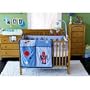 New Carini Bambini Robot 5 Piece Bedding Set: Quilt, Sheet, Skirt, Bumper & Musical Mobile