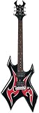 B.C. Rich Metal Master Warlock - Black with Red