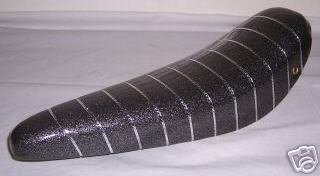 Black Metallic Pleated Banana Seat Stingray Saddle Bicycle